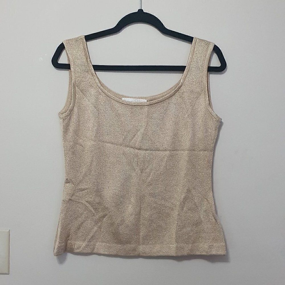 St John Basic Gold Thread Tank Top - image 3